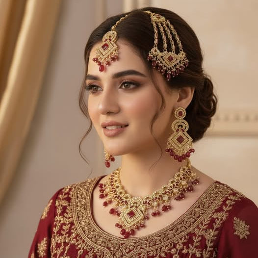 Stillness Royal Jhumer Bridal Kundan Set for Women