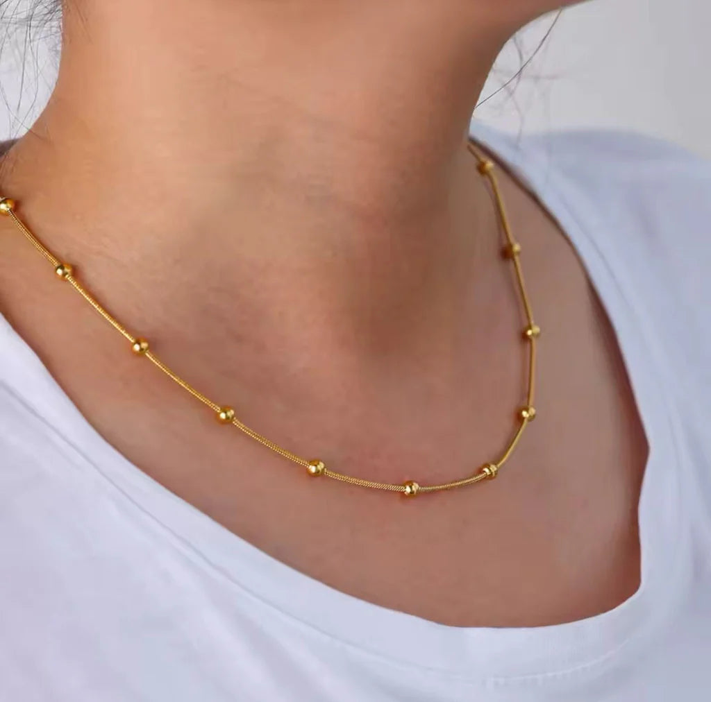 Stillness Luxe Ball Choker Necklace for Women