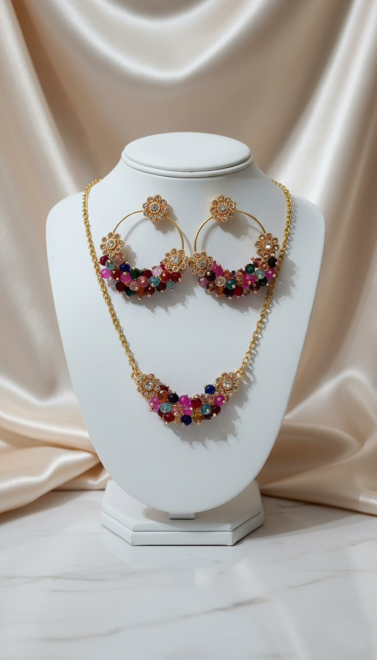 Bajra Chain Locket Set A Pakistani Inspired Masterpiece by OnlinePicksy