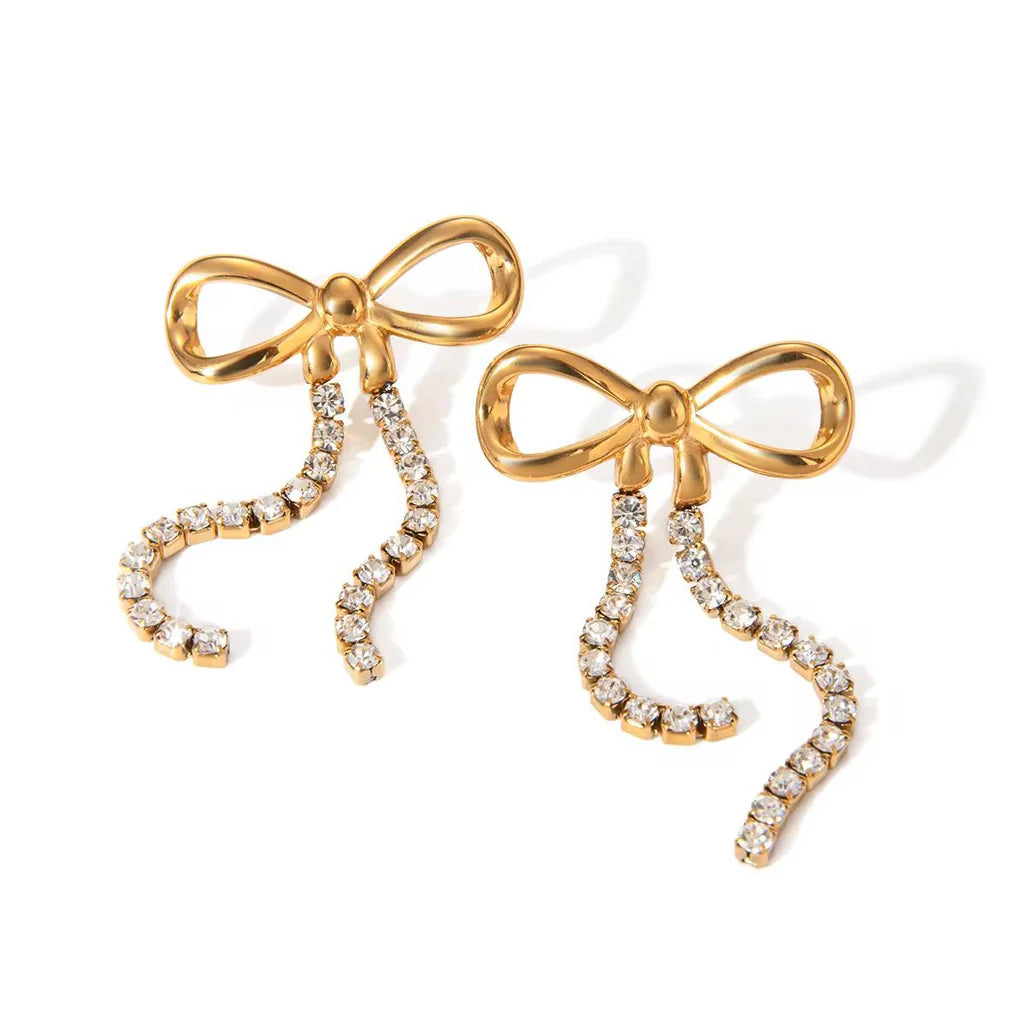 Stillness Bow Elegance Earrings for Women