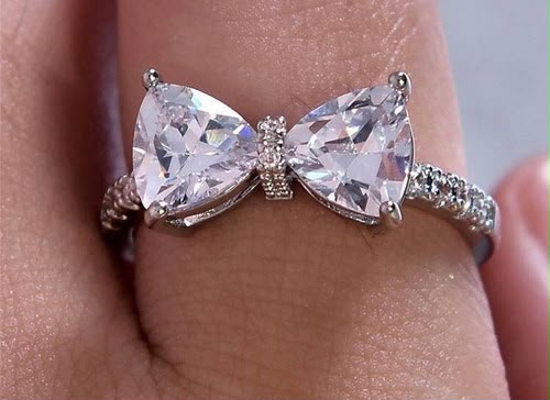 Celeste Butterfly Crystal Adjustable Ring for Women – Silver Collection