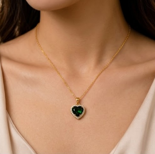 Amora Heart Gold Plated Jewelry Set for Women