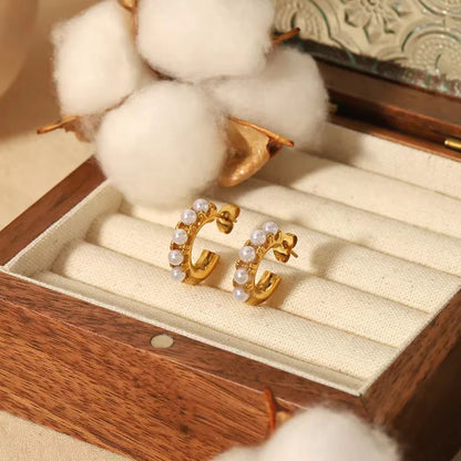 Stillness Pearl Elegance Earrings for Women
