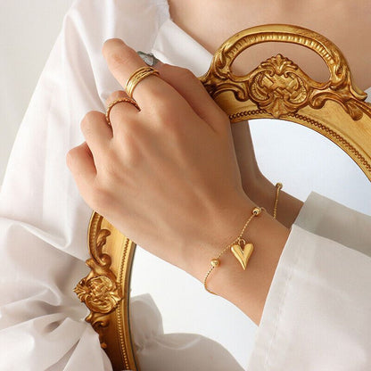 Timeless Heart Stainless Steel Bracelet for Women