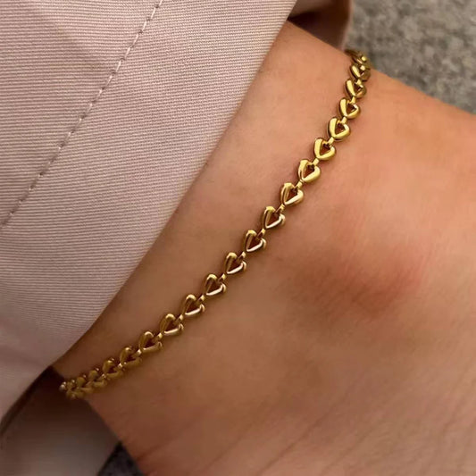 Stillness Sweet Heart Anklet for Women