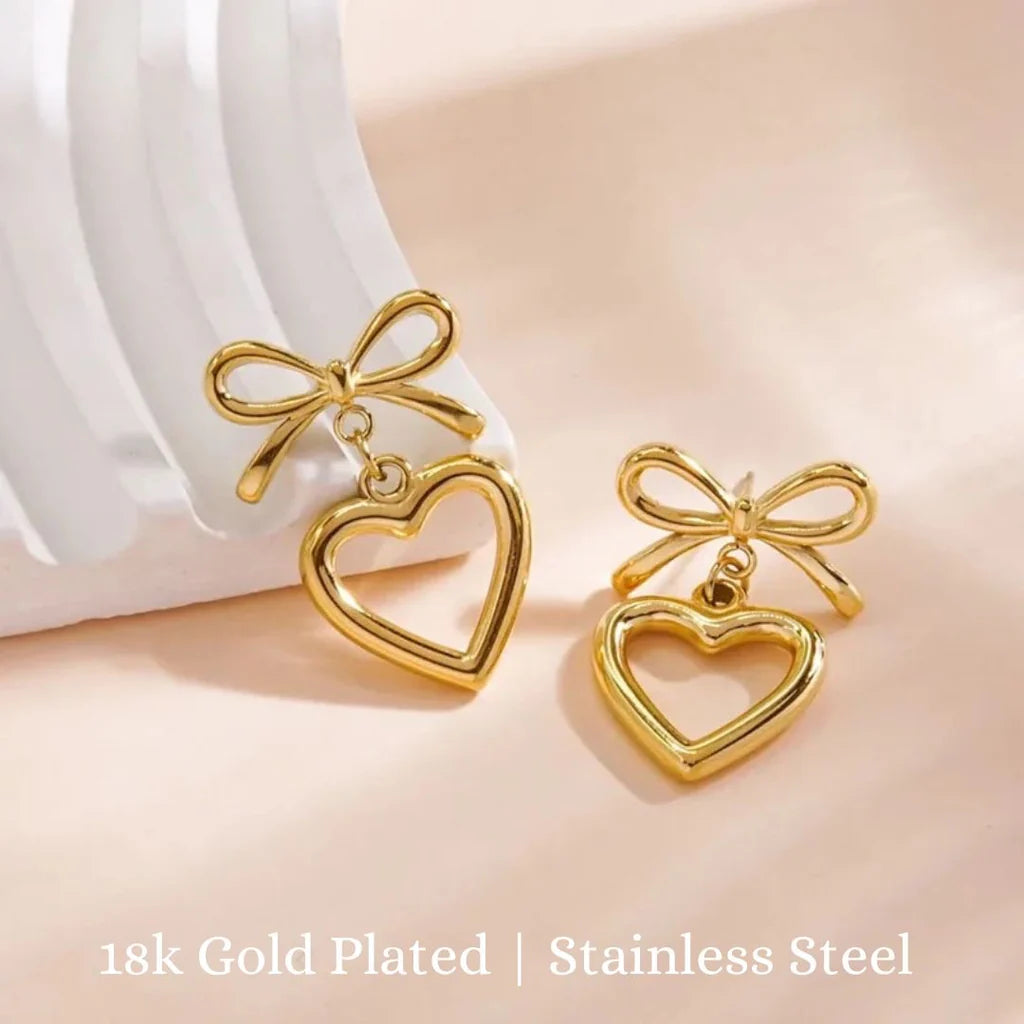 Stillness New Heart Stud Earrings for Women