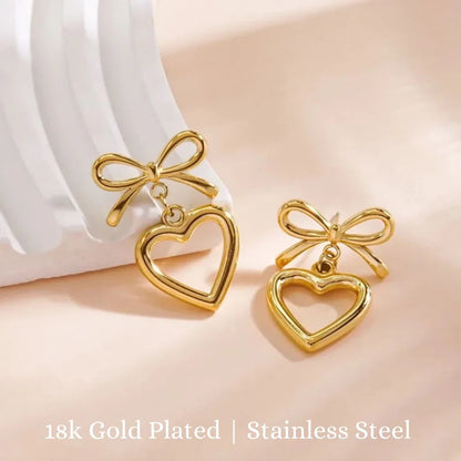Stillness New Heart Stud Earrings for Women