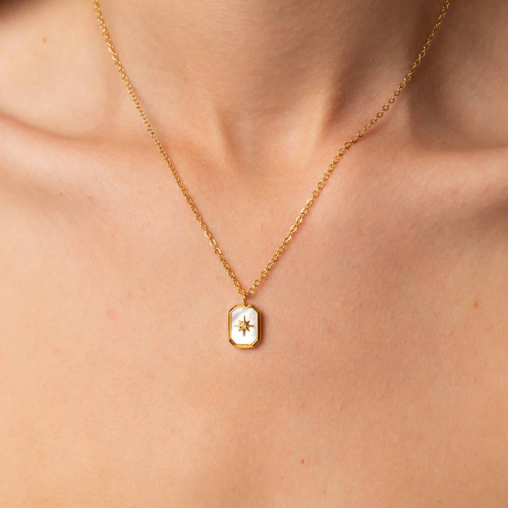 Stillness North Star Pendant Necklace for Women
