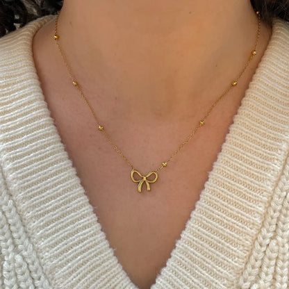 Stillness Ribbon Grace Necklace for Women
