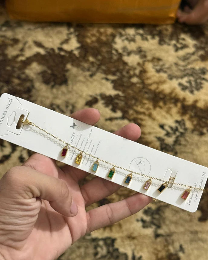 Stillness Multi Charm Trending Anklet for Women