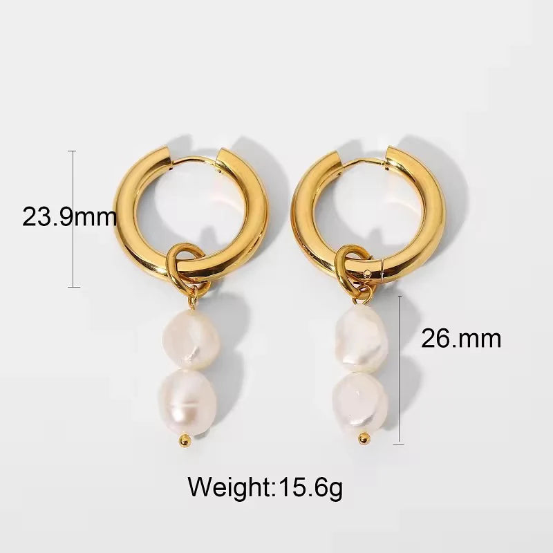 Stillness Pearl Dot Ball Earrings for Women
