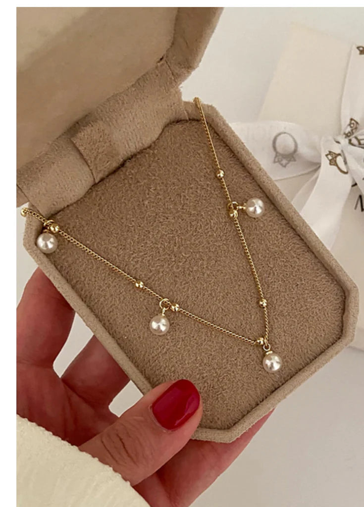 Stillness Pearl Grace Anklet for Women