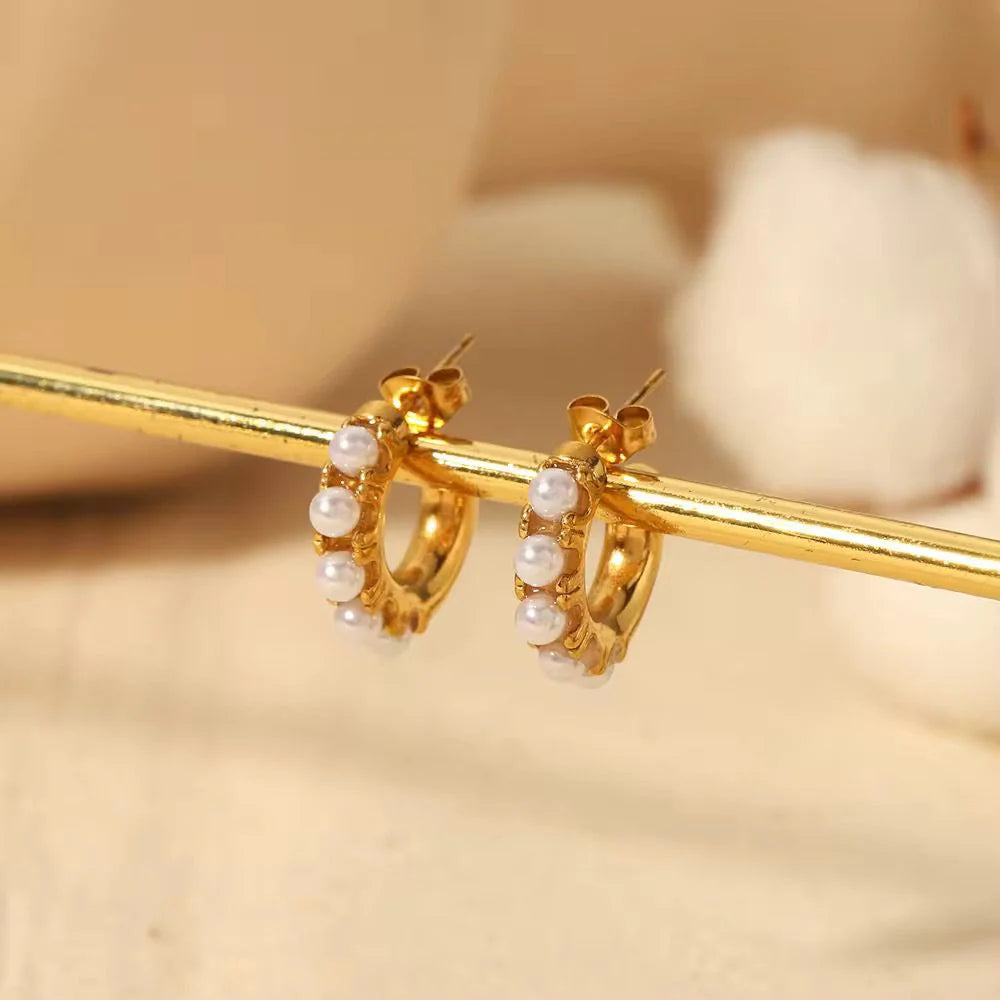Stillness Pearl Elegance Earrings for Women