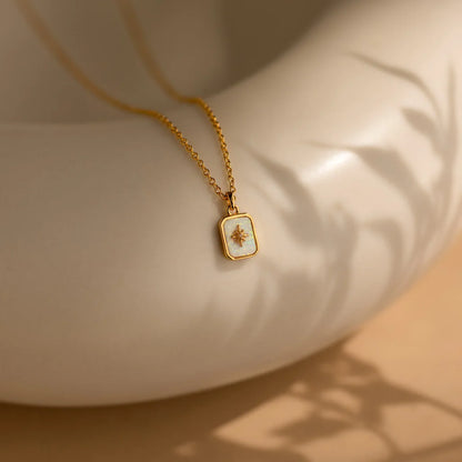 Stillness North Star Pendant Necklace for Women