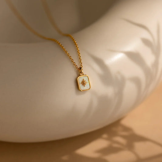 Stillness North Star Pendant Necklace for Women