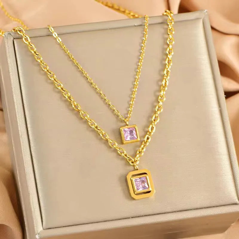 Stillness Dual Layer Elegance Necklace for Women