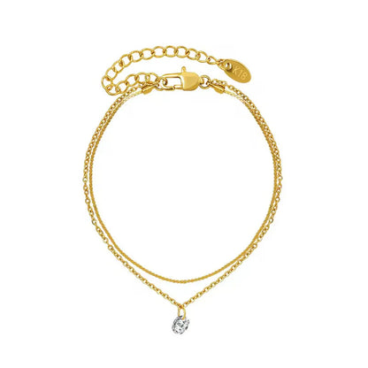 Stillness Matching Anklet &amp; Bracelet Set for Women