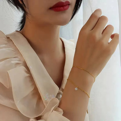 Stillness Matching Anklet &amp; Bracelet Set for Women