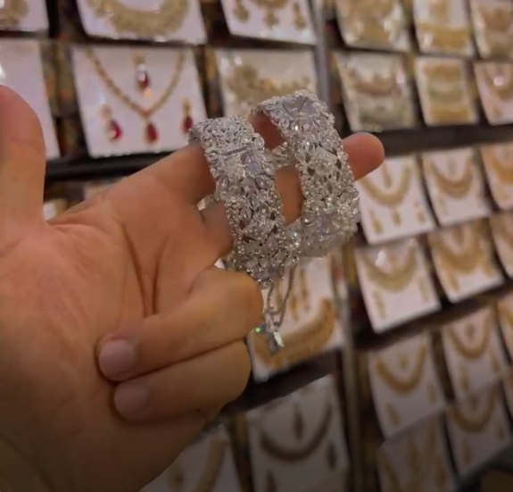 Turkish Crystal Openable Kada Bracelet for Women