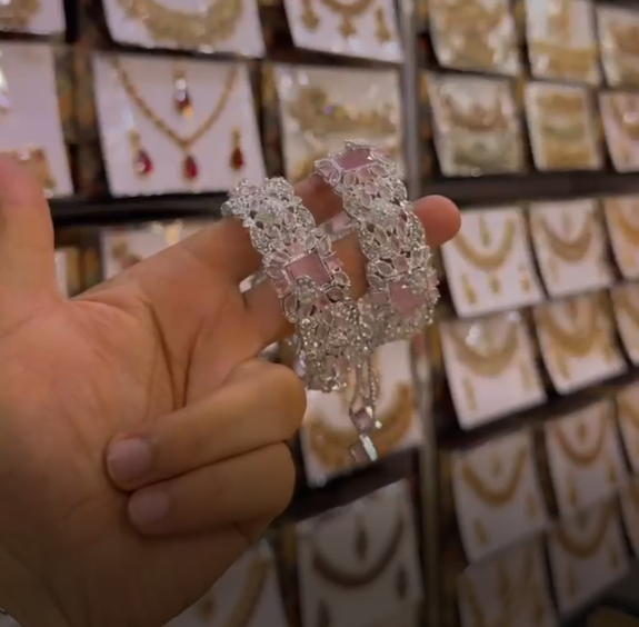 Turkish Crystal Openable Kada Bracelet for Women