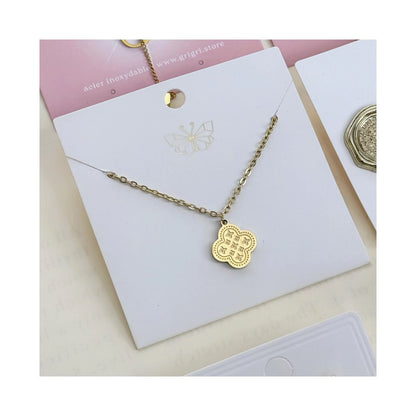 Stillness Luxury Stainless Steel Necklace & amp  Earrings Set for Women