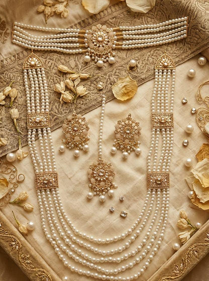 Stillness Floral Design Choker & amp Mala Set for Women