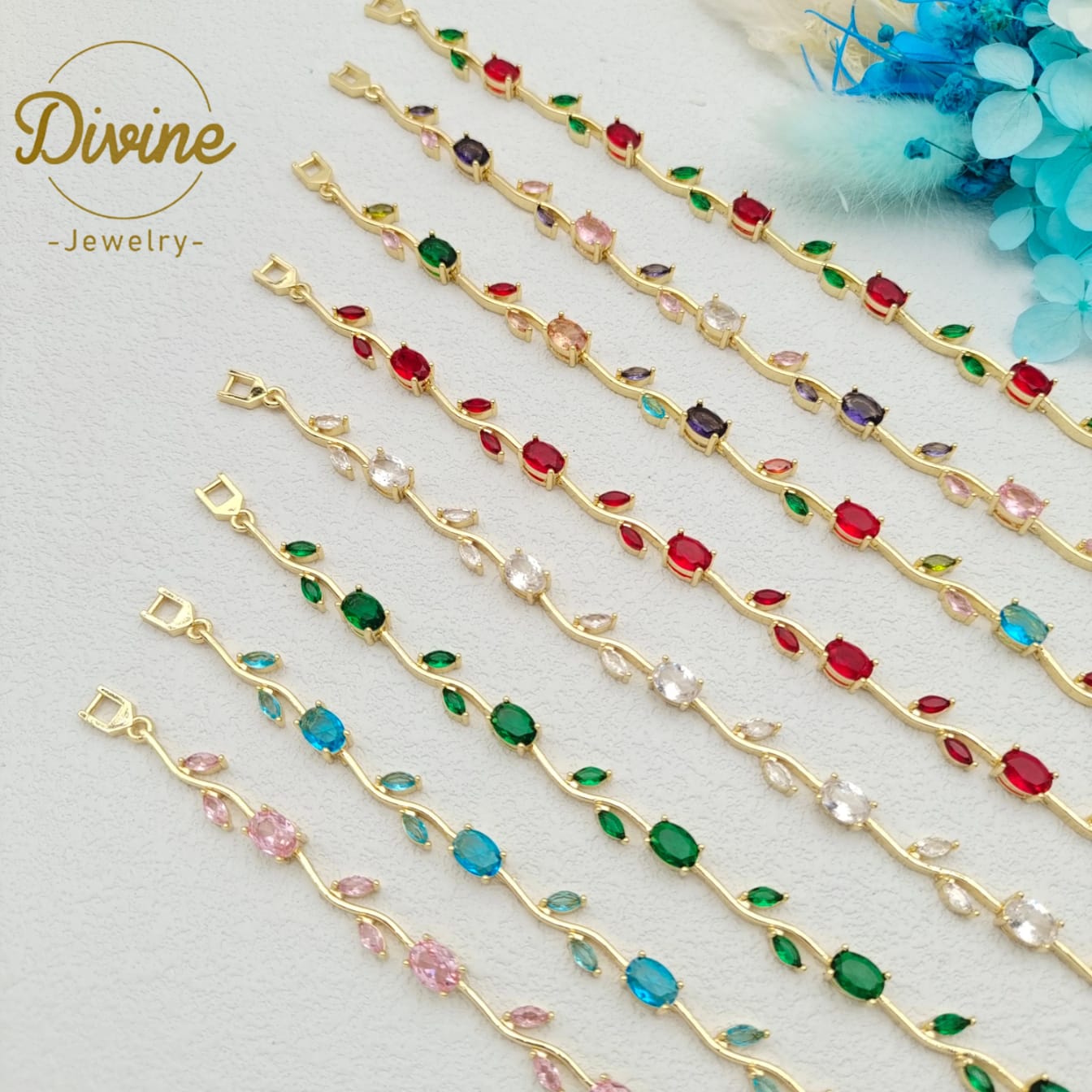 Celestia Charm Gold Plated Stainless Steel Bracelet for Women