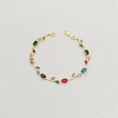 Celestia Charm Gold Plated Stainless Steel Bracelet for Women