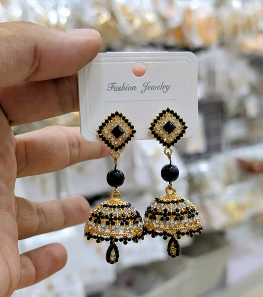 Noor-e-Kashmir Classic Jhumka Earrings for Women