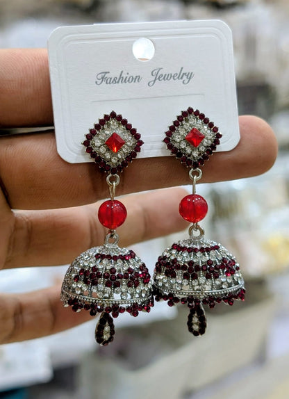 Noor-e-Kashmir Classic Jhumka Earrings for Women