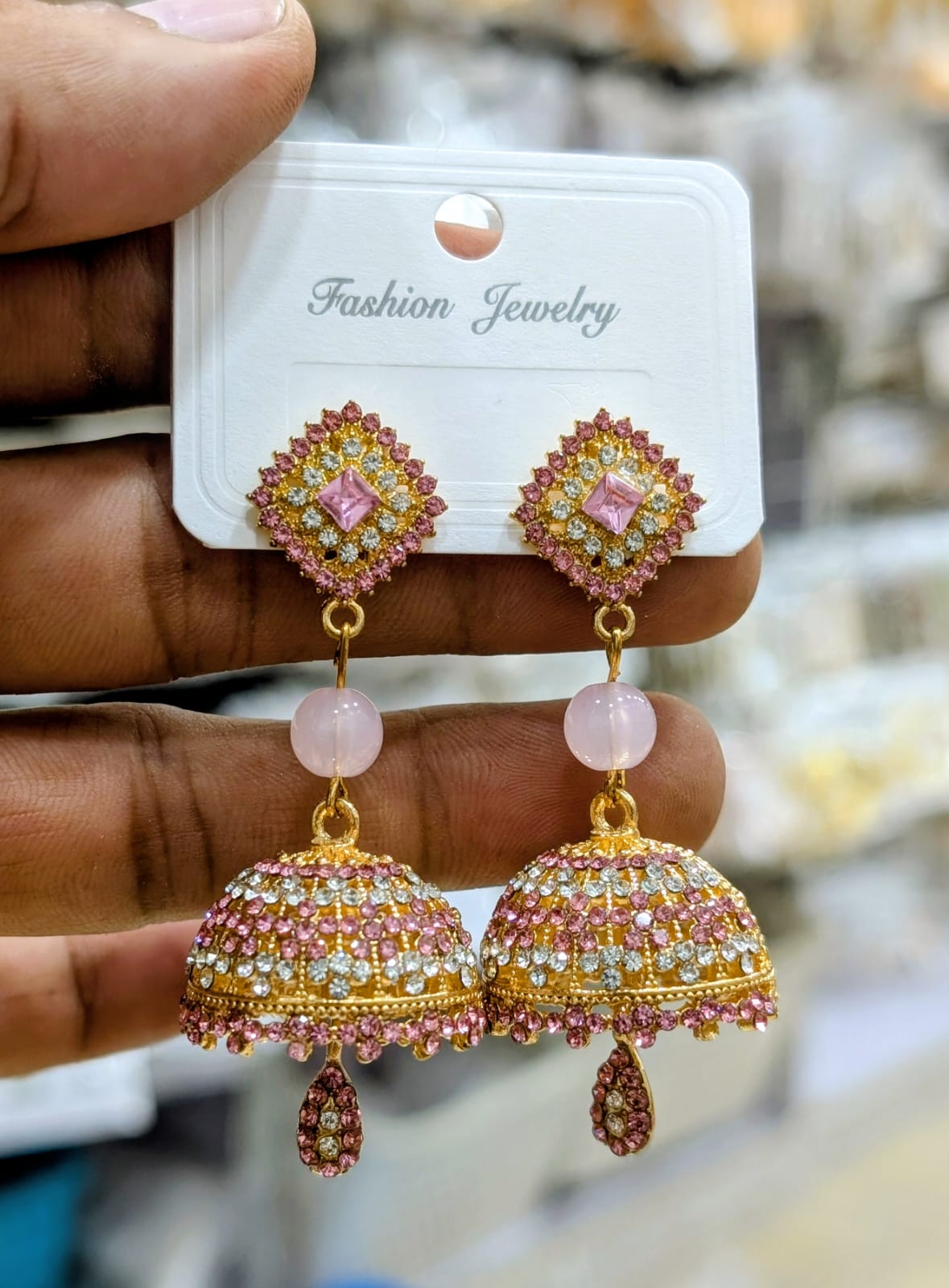 Noor-e-Kashmir Classic Jhumka Earrings for Women
