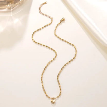 Amour Heart Stainless Steel Locket Chain for Women