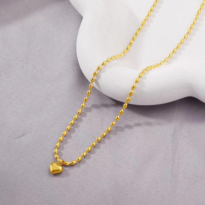Amour Heart Stainless Steel Locket Chain for Women