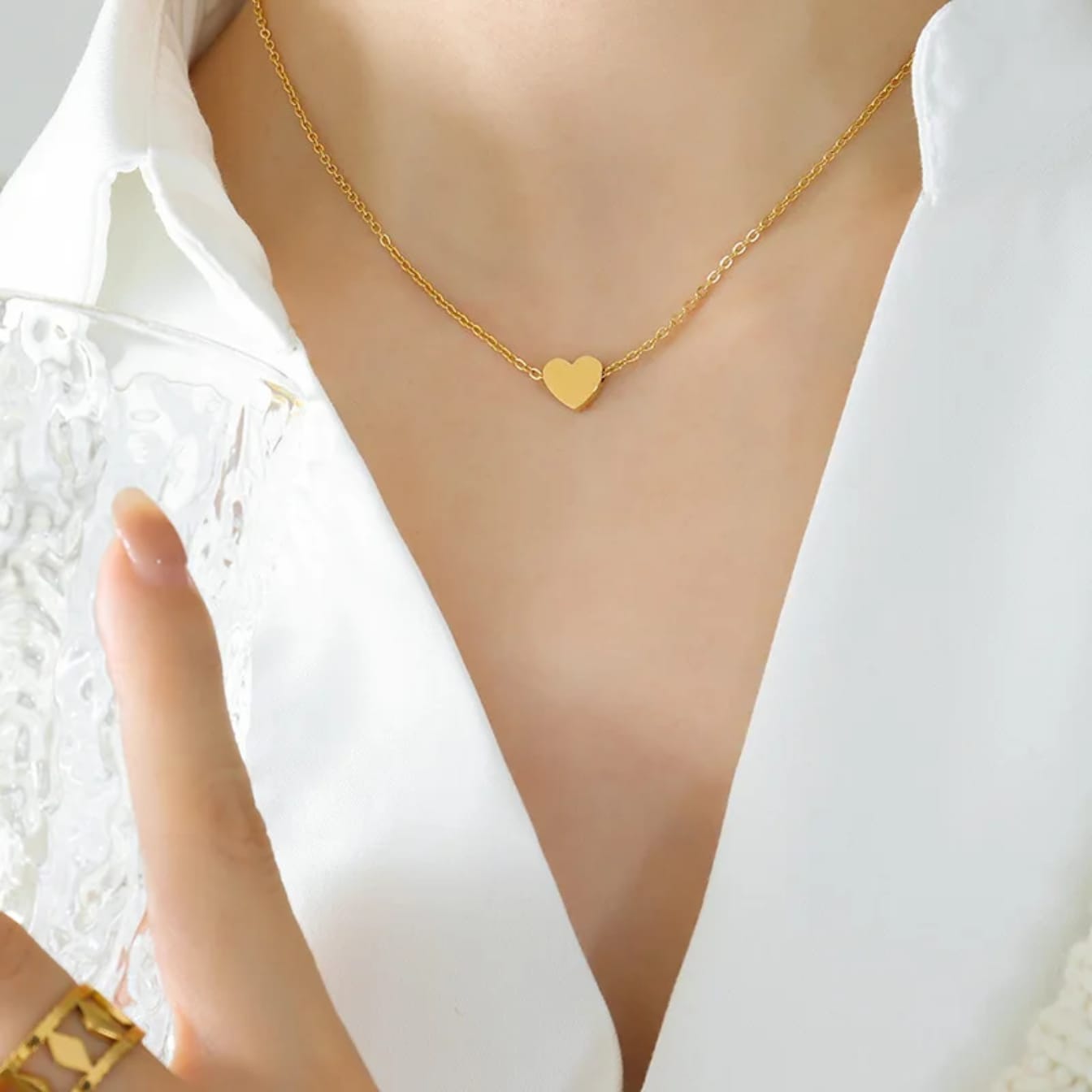 Étoile Heart Luxe Stainless Steel Chain for Women
