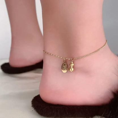 Stillness Charm Stainless Steel Anklet for Women