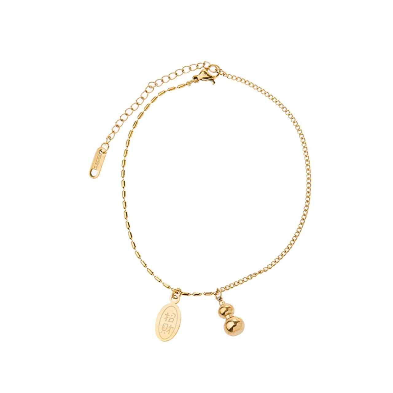 Stillness Charm Stainless Steel Anklet for Women