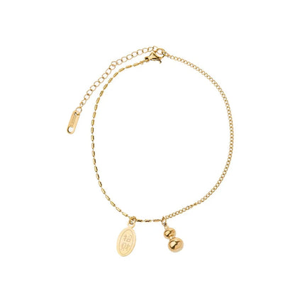 Stillness Charm Stainless Steel Anklet for Women