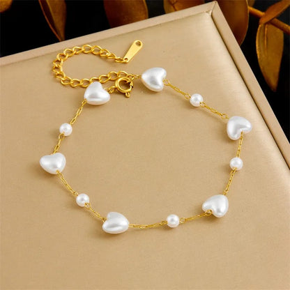 Stillness Heart Halo Stainless Steel Mala Bracelet Set for Women