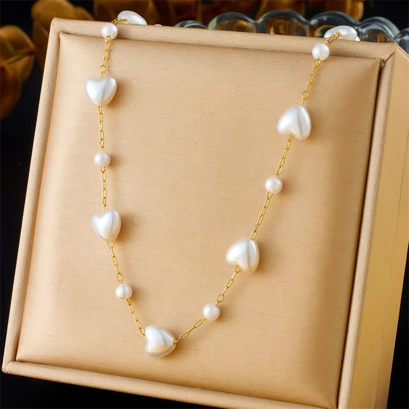 Stillness Heart Halo Stainless Steel Mala Bracelet Set for Women