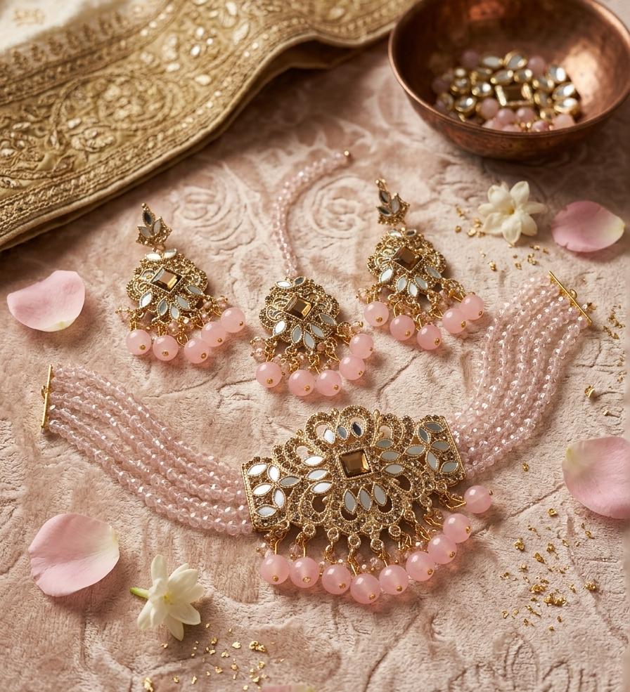 Elegant Farchi Kundan Choker Set for Women – Party Wear Edition