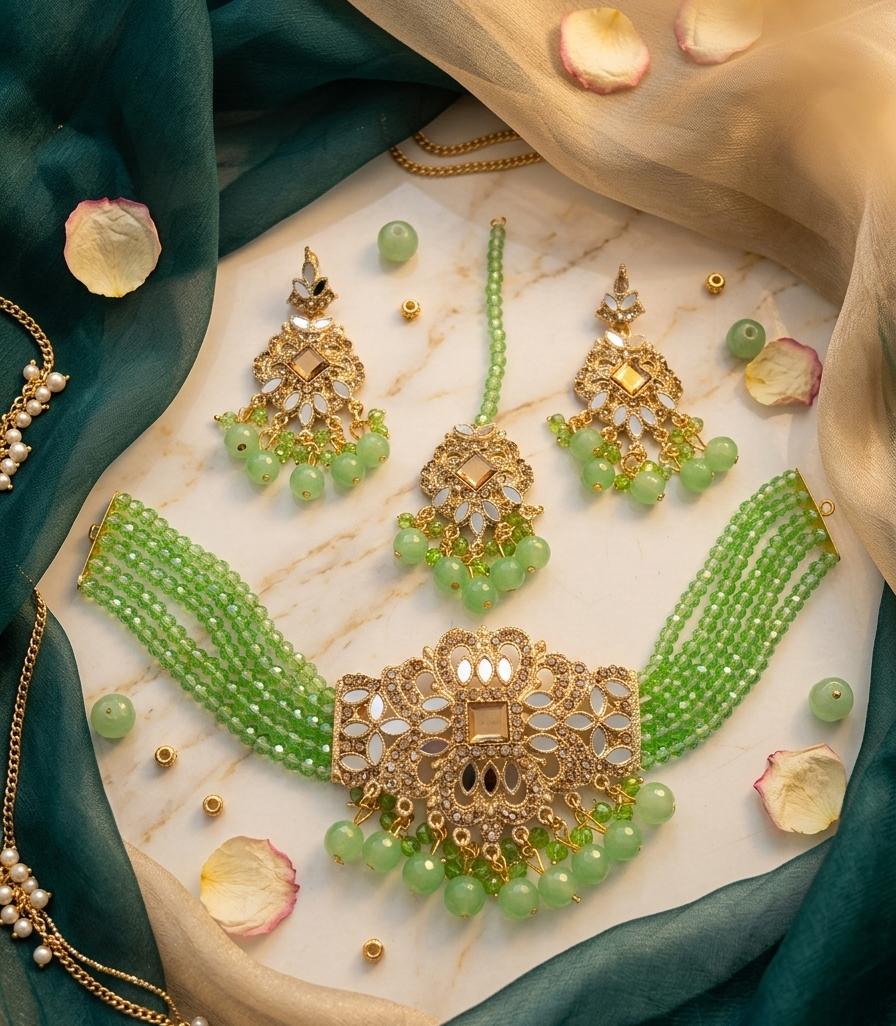 Elegant Farchi Kundan Choker Set for Women – Party Wear Edition