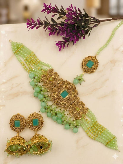 Royal Aura Kundan Choker Set for Women  Festive Luxury Edition