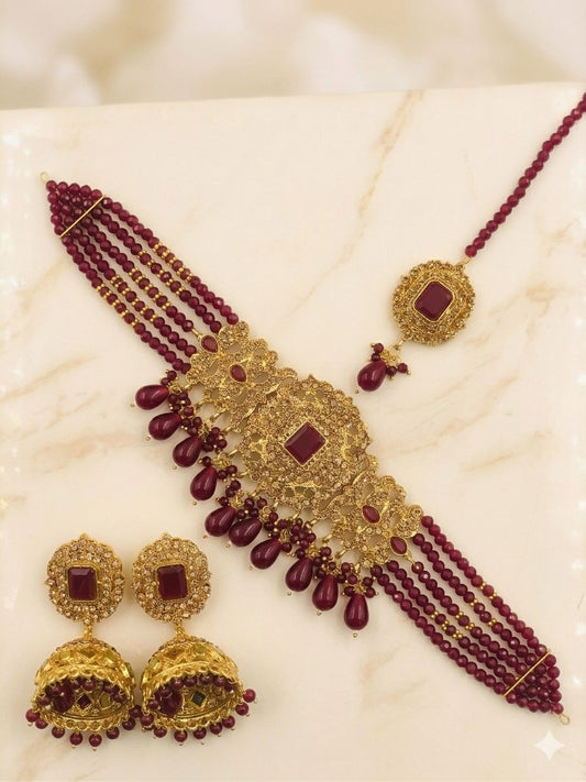 Royal Aura Kundan Choker Set for Women  Festive Luxury Edition