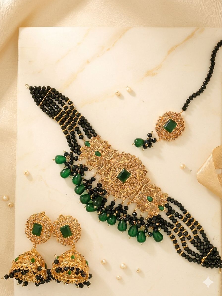 Royal Aura Kundan Choker Set for Women  Festive Luxury Edition