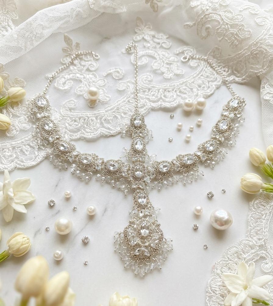 Royal Zircon Stone Matha Patti for Women – Bridal & amp; Party Wear