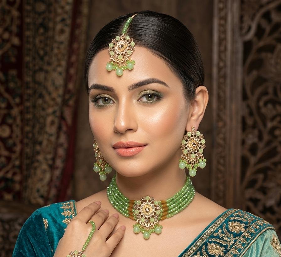Bloom Petal Flower Choker Set for Women – Party Wear Collection