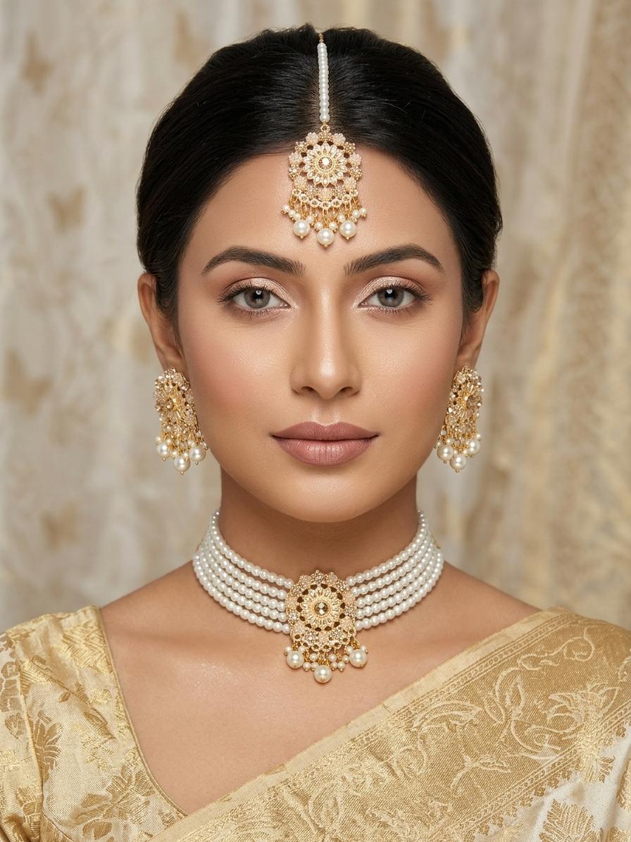 Bloom Petal Flower Choker Set for Women – Party Wear Collection