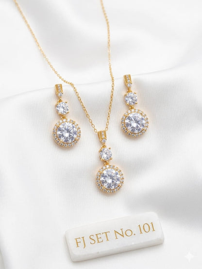 Luxe Zircon Locket Set for Women – Fancy Party Wear Collection
