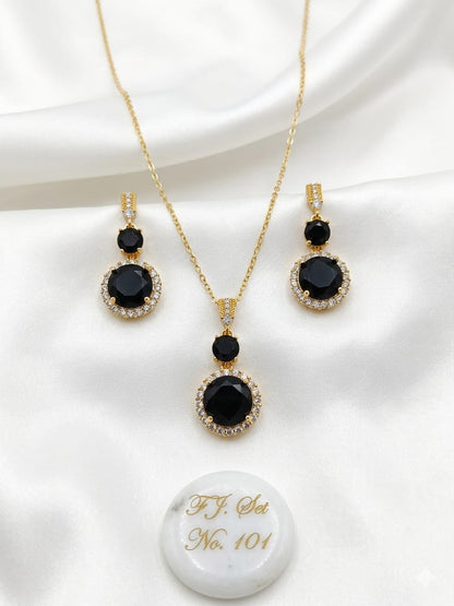Luxe Zircon Locket Set for Women – Fancy Party Wear Collection