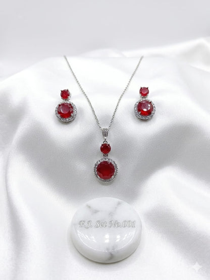 Luxe Zircon Locket Set for Women – Fancy Party Wear Collection